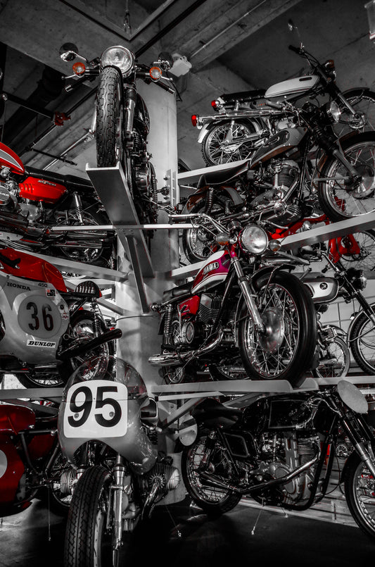 Motorcycle Tower Photography Wall Art